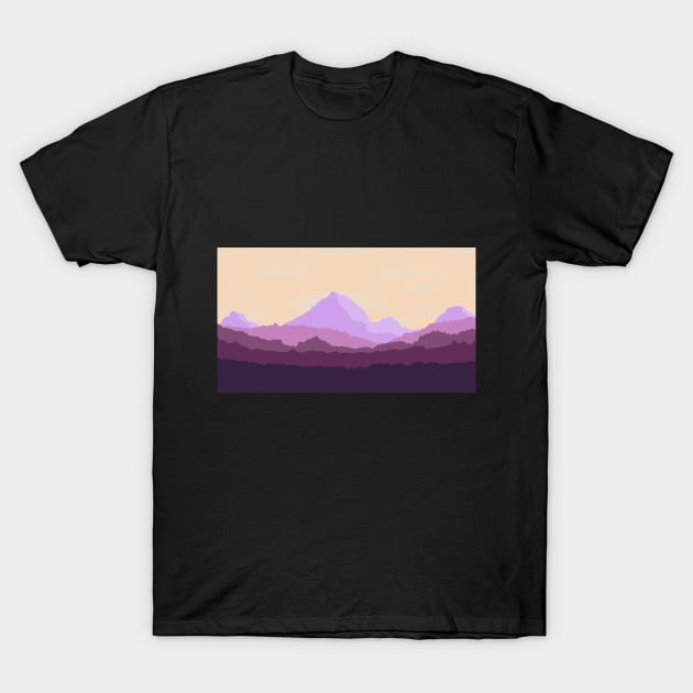 Mountain Landscape T-Shirt by jesse_kyle_